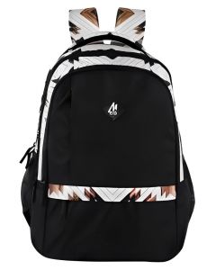 Mike - Rage Geometrical Lines Backpack - Black