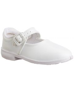 Bata - Ballerina School Shoes For Girls - White