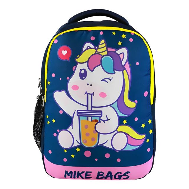 Mike - Rainbow Unicorn Preschool Backpack - Pink