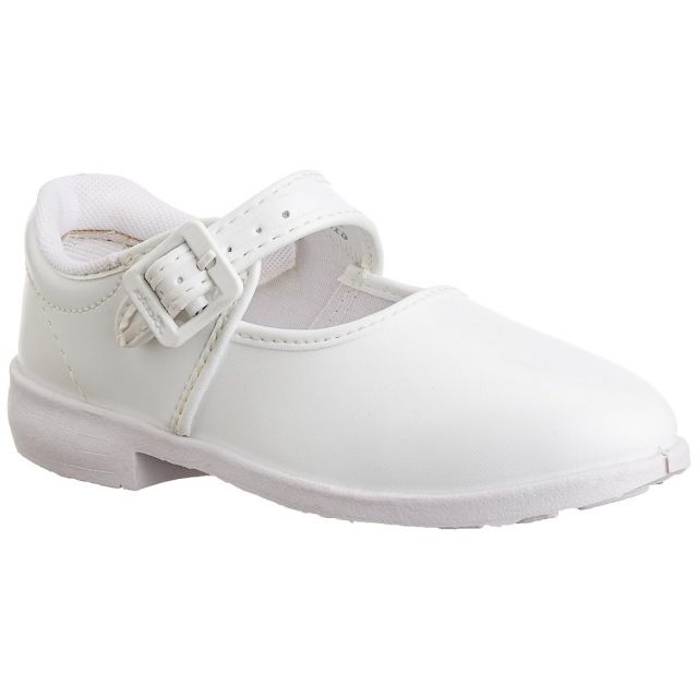 Bata - Ballerina School Shoes For Girls - White