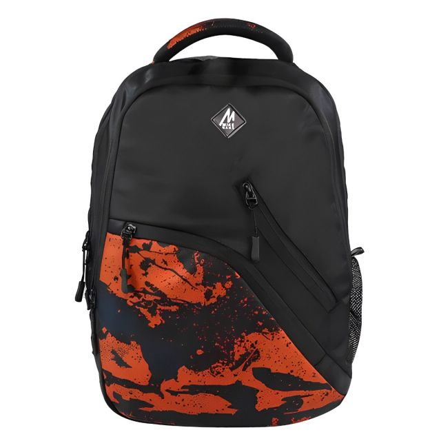 Mike - Beetel - Backpack - Black and Orange - 30 Ltrs