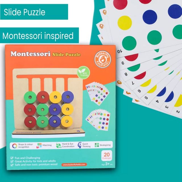 Butterfly Edufields - Science Project Kit Montessori Slide Puzzle